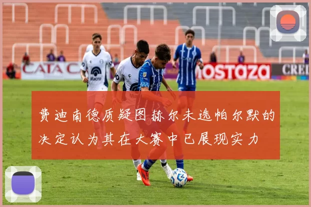 费迪南德质疑图赫尔未选帕尔默的决定认为其在大赛中已展现实力
